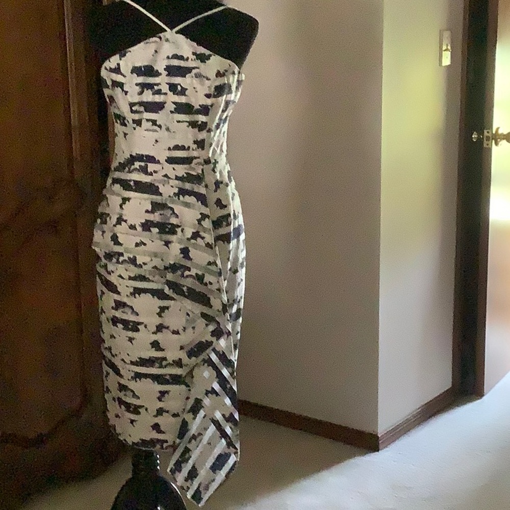 Black halo shift dress